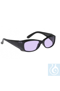 Bril type 375 met didymium glazen, zwart (glazen ACE 202, geschikt voor borosilicaatglas)